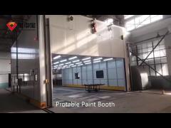 Portable Spray Booth With Rail Whole Room Move Painting Room