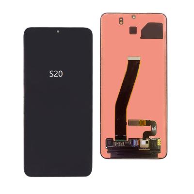 China For Galaxy S20 5G UW Hot Selling LCD Display Digitizer Complete For Samsung Galaxy S20 Replacement Screen Assembly With Frame for sale