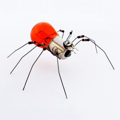 China Electronic components+ PVC 2022 Toys Electronic Spider Raise Future Thinking Students Diy Science Toys Collected Kit Boy Toys Handmade for sale