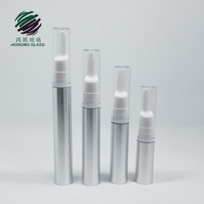 China Personal Care Eye Cream Spray Pump Bottle Silver Plastic Cosmetic Airless Airless Tube for sale