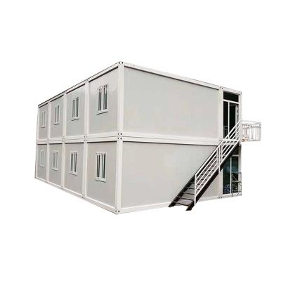 China Contemporary 40ft Flat Pack Shipping Container Two Chamber Prefab House for sale