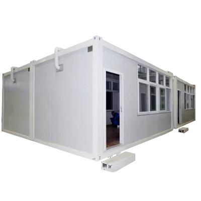 China Contemporary Prefab Modular Steel Two Chamber Prefab 40ft Flat Pack Shipping Container Container House for sale