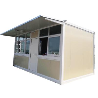 China 20ft 40ft Prefab Industrial Cheap Folding Container Homes Folding Prefab House Office Folding Flat Pack Container House for sale