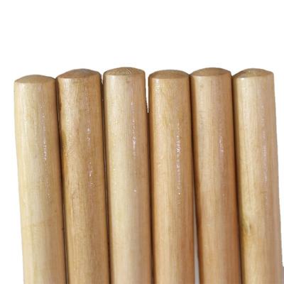 China Smoothy cheap price varnished wooden handle wooden hot sale broom factory guagnxi poles cleaning tools for sale