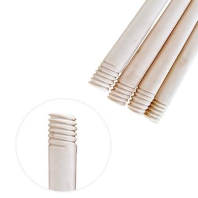 China Home Cleaning Broom Tools House Broom Tools Natural Wooden Handle Single Broom Handle Wood Sticks for sale