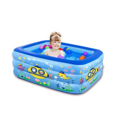 China Popular Swimming Pool Kids Inflatable Family Water Game Playing Pool Baby Ball Swim Pool for sale