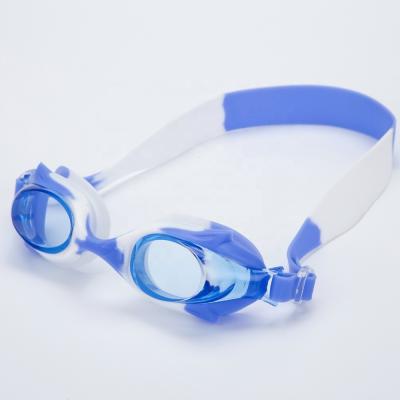 China Colorful Clear Kids Swim Goggles Silicone High Top Swimming Goggles for sale