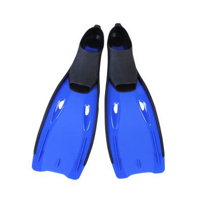 China Full Foot Fin Soft Rubber Blade Adult Underwater Swimming Rubber Freediving Snorkeling Fins Long for sale