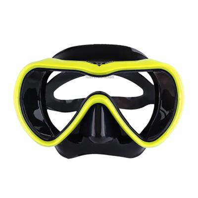 China 180 Large Air Intake Wide Adult Professional Mask Deep Diving Sight Frame Air Diving Equipment for sale