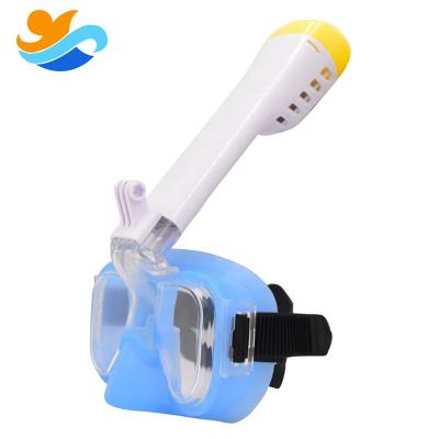 China 180 Wide Sight New Snorkeling Snorkeling Equipment Anti-fog Silicone Half Face Mask for sale