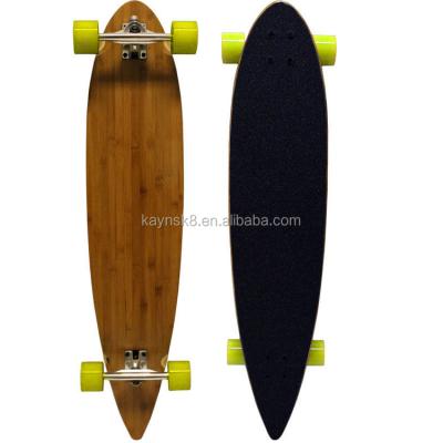 China New White Bamboo Bamboo Longboard Complete Skateboard for sale