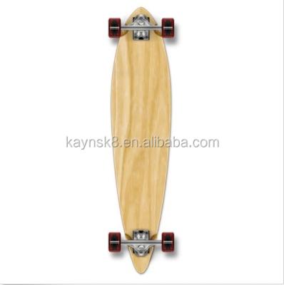 China Maple White Inclined Bamboo Longboard Deck for sale