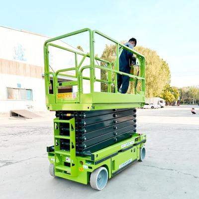 China Hotels Nice price scissor lift platform outdoor window cleaning lift table for sale