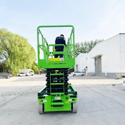 China Hotels Rough Terrain Electric Diesel Man Lift Tracked Driven Crawler Scissor Lift On Tracks for sale