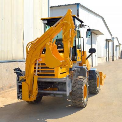 China Hotels HUAQI Factory price Towable Backhoe Loader Mini Backhoe Loader Backhoe for sale