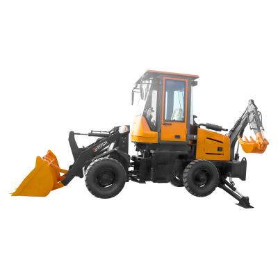 China Hotels HQ-WZ-8-12 Earthmoving Machinery HUAQI Wheel Loader 2.2 Ton Small Backhoe Loader for sale