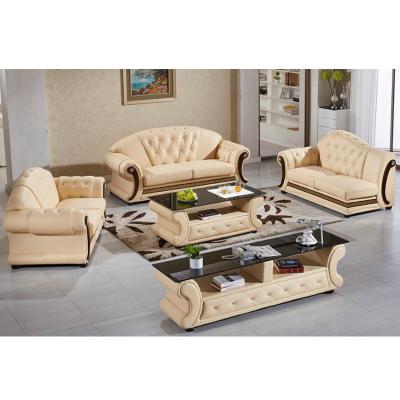 China Traditional Popular Classic Sweden Sectionals Chesterfield Leather Sofa Set for sale