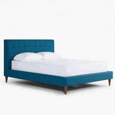 China Eco - Friendly Grid Tufted Bed Set Upholstered Bedroom King Bed Frame for sale