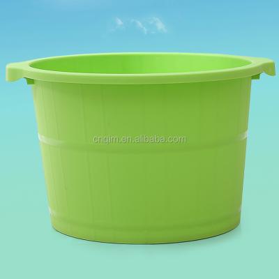 China Sustainable High Quality Plastic Tub Wash Foot Round Barrel Soaking Bucket With Point Massage for sale