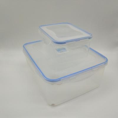 China High Quality Freshness Preservation QM Rectangle 5pcs Transparent Vacuum Box Food Containers / Airtight Food Fresh Keeper Fresh Box for sale