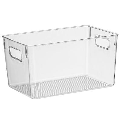 China PET Sustainable Material KIMIN Storage Box Kitchen Storage Bin Refrigerator Multifunctional Transparent Food Grade Storage Container for sale