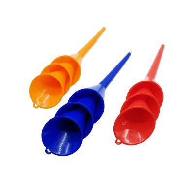 China Amazon Car Sustainable Hot Sealing Cheap Auto Oil Filling Long Plastic Oil Funnel for sale