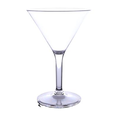 China QM factory direct sale food grade PC 280ml/10oz cocktail cup PC 280ml/10oz plastic acrylic drinks cups for sale