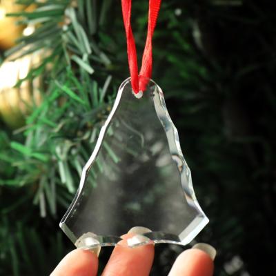 China Crystal Christmas Tree Ornament MH-GJ012 Glass Shape Christmas Tree Decorations Empty Christmas Tree Decorations for sale