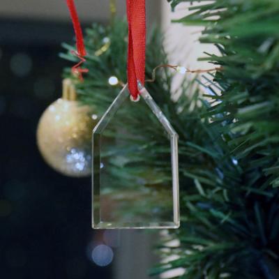 China Crystal Christmas Ornament Home Deoration MH-GJ008 Christmas Glass Shape Christmas Tree Decorations Empty for sale