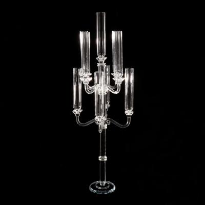 China ECO-frendly 9am Decoration Crystal Wedding Centerpieces Crystal Candelabras MH-Z130 for sale