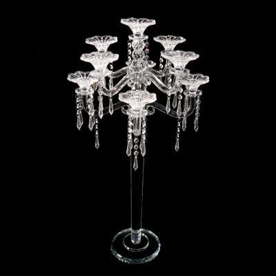 China Europe 9am wedding floor stand decoration centerpiece crystal wedding candelabras MH-Z124 for sale