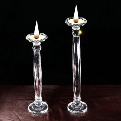 China ECO-frendly MH-Z020 tealight crystal candle holders single crystal candle holder for wedding decoration for sale