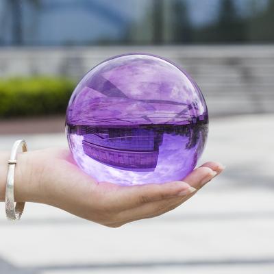 China Europe Photography Decoration Home Decorative Balls Globe Lens Magic Multicolor Crystal Glass Ball for sale