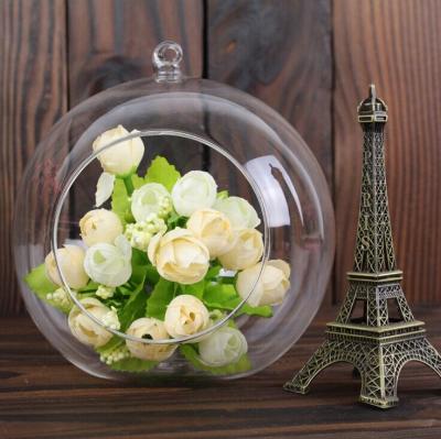 China ECO-frendly Glass Balls Globe Sphere Mini Greenhouse Hanging Glass Ornaments MH-L025 for sale