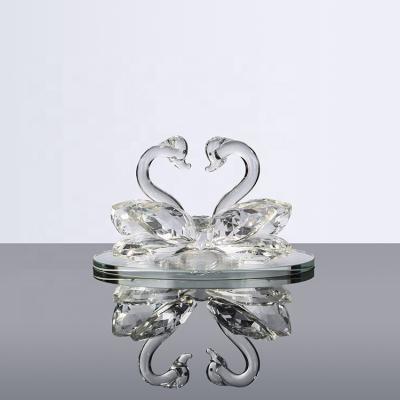 China China MH-TE001 Crystal Swan Crystal Animal Crafts Gifts Crystal Decoration for sale