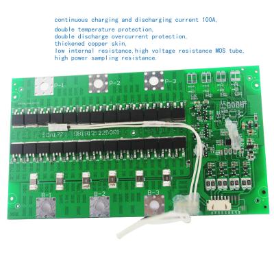 China With Wire BMS 3S 10.8V Lipo Protection Board Function 100A Charging Leakage Current Broken PCM/BMS Protection Board for sale