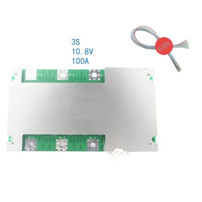 China With Broken Function Wire Protection Board Shenzhen Pcba Manufacturer Produce Lifepo 4 3s Bms 100a 10.8V Battery Protection Boards For Lithium Ion Battery Pack for sale