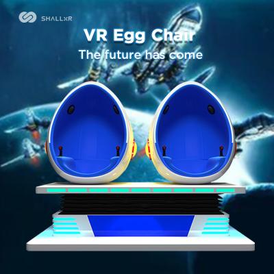 중국 Metal ShallxR Earn Money Double Seats Virtual Reality Multiplayer VR Simulator Device 2 Players 9D VR Egg Cinema Chair 판매용