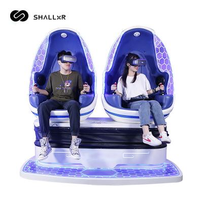 China Metal ShallxR Amus Park Product Virtual Reality 9d Egg Chair Vr Cinema Simulator Game for sale