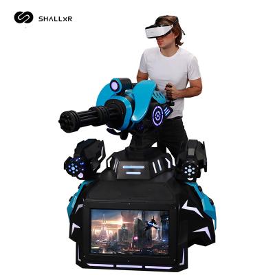 China Metal ShallxR 9D VR Shooting 360 Degree Simulator 9d Gatling Shooting Combat Simulator for sale