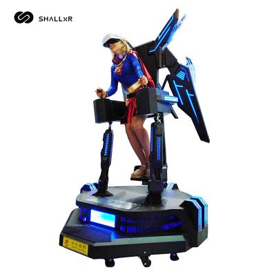 China Metal Earn Money 9d Simulator Dynamic Platform Vr Multi Game Machine Vr Fly Shooting Simulator for sale