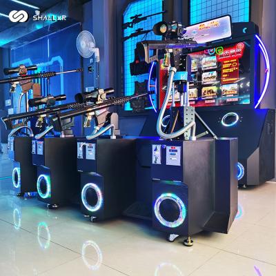 China Metal Shallxr Virtual Reality Games Vr Shooting Arcade Game 4 Player AR Game Gun Machine For Amusement Park for sale