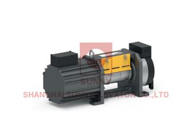 China 630kg Elevator Belt Gearless Traction Machine For Elevator Lift Component for sale