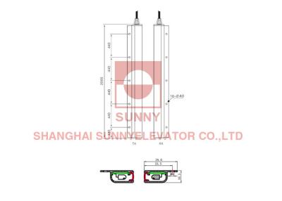 China D Tipo de elevador de luz cortina de detector de puertas de ascensor para el sistema de puertas de ascensor en venta