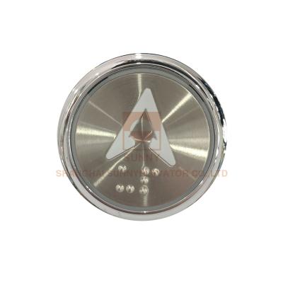 China Round 42mm Elevator Push Button With EN81-70 / Lift Elevator Buttons for sale