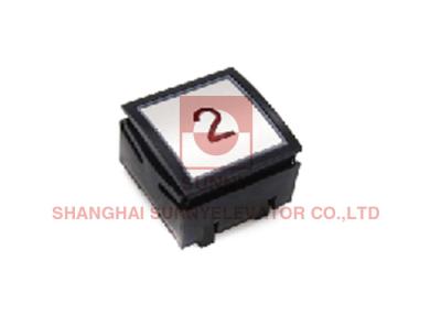 China Square Lift Elevator Touch Button SS Flat Marking With Braille for sale