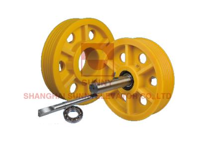 China Mc Nylon Passenger Lift Elevator Diverter Pulley Elevator Parts for sale