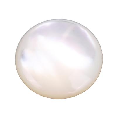 China Color Set Or Fire Broom Shell Round Shape Mother Of Pearl Cabochons White Gemstone for sale