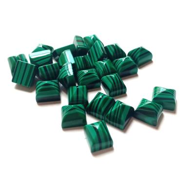 China Custom Fancy Cut Game or Color Fire Malachite Pyramid Synthetic Stone for Dubai Gold Ring for sale