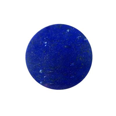 China Gems & Custom Flat Cut Stones Lapis Lazuli Eye Dial With Hole for sale